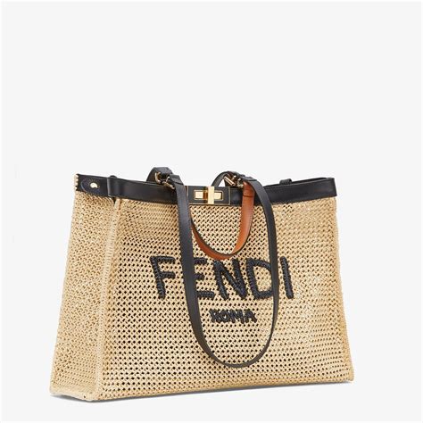 fendi raffia bag|soft fun raffia tote bags.